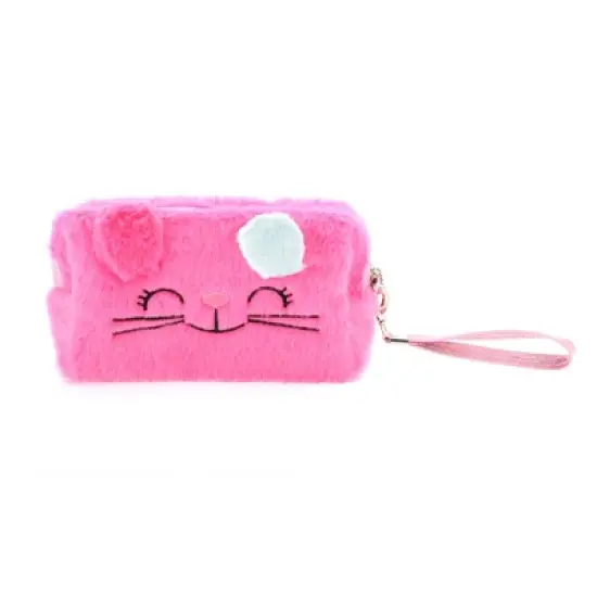 Unique Bargains Women's Portable Cartoon Cat Makeup Bag 1 Pc image {5}
