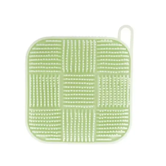 Unique Bargains Nine-square Double-sided Bath Brush 1 Pc image {7}