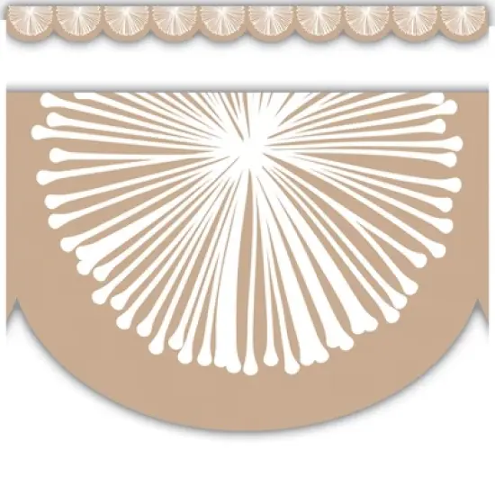 Teacher Created Resources&reg; Natural Poms Scalloped Die-Cut Border Trim, 35 Feet Per Pack, 6 Packs image {2}