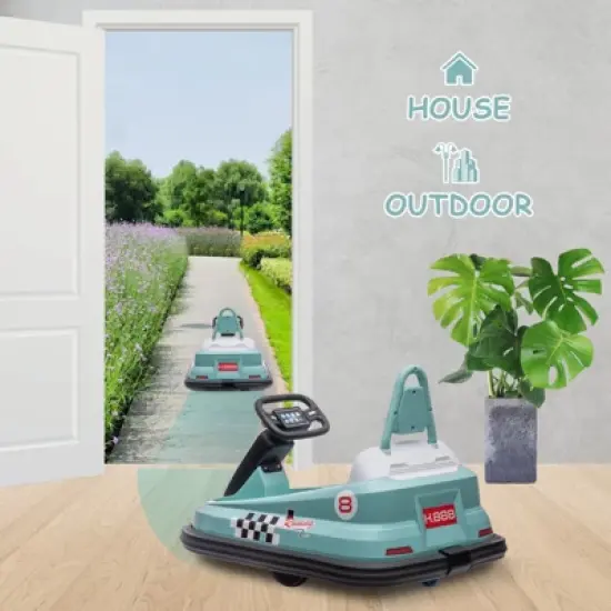 6V Kids Ride-On Bumper Car for Toddlers (Ages 3-6) &ndash; 360&deg; Spin, Lights, Music, Horn & Safety Belt image {6}