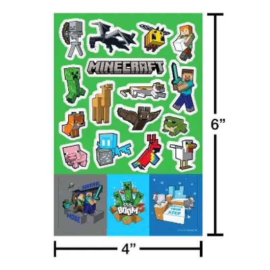 Minecraft 108ct Minecraft Sticker Flip Pack for Kids image {3}
