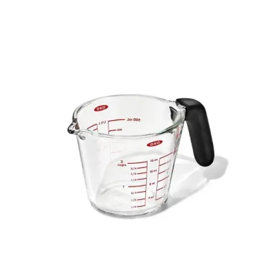OXO 2c Glass Measuring Cup: Clear, Dishwasher-Safe, 2 Cup Capacity, Lifetime Limited Warranty image {6}
