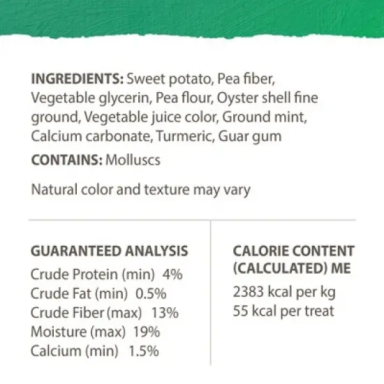 Caledon Farms Plaque Busters All Ages Dental and Hard Fresh Dog Treat Chews with Sweet Potato Flavor - 7oz image {7}