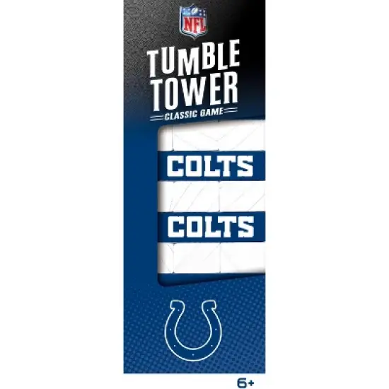 MasterPieces Real Wood Block Tumble Towers - NFL Indianapolis Colts image {4}
