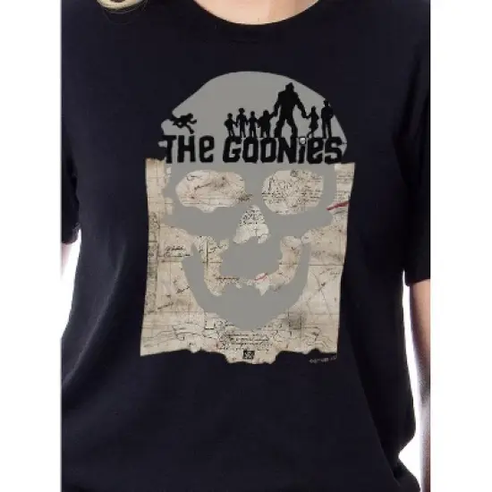 The Goonies Womens' Movie Skull Map Never Say Die Sleep Pajama Set Multicolored image {1}