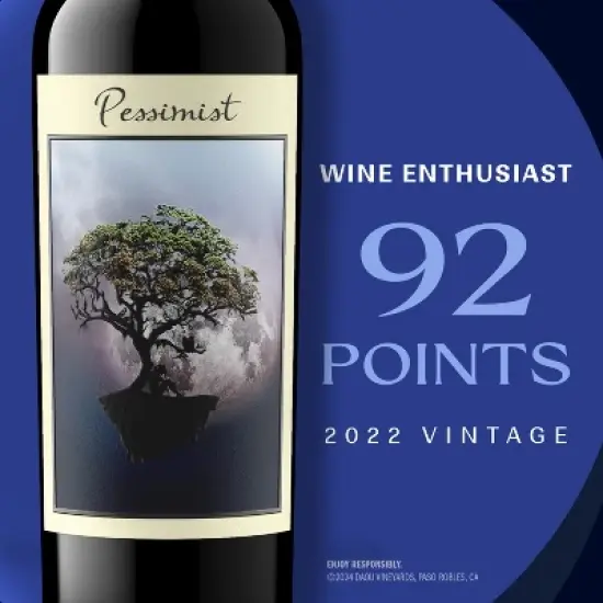 DAOU Pessimist Red Blend Red Wine - 750ml Bottle image {5}