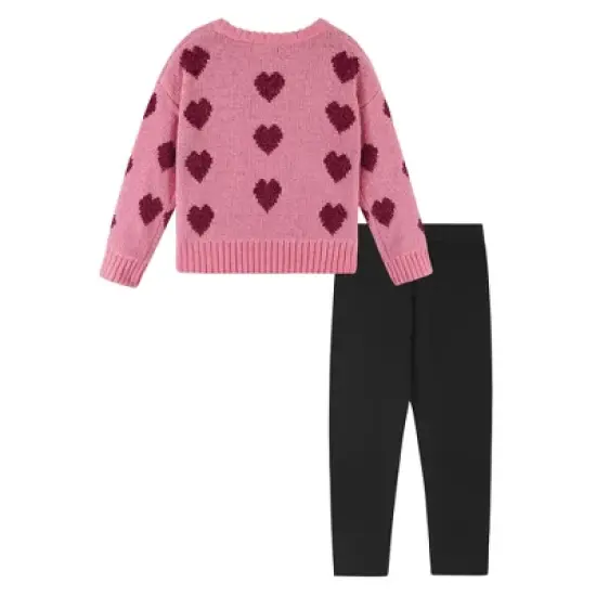 Andy & Evan  Toddler  Girls Hearts Sweater Set image {1}