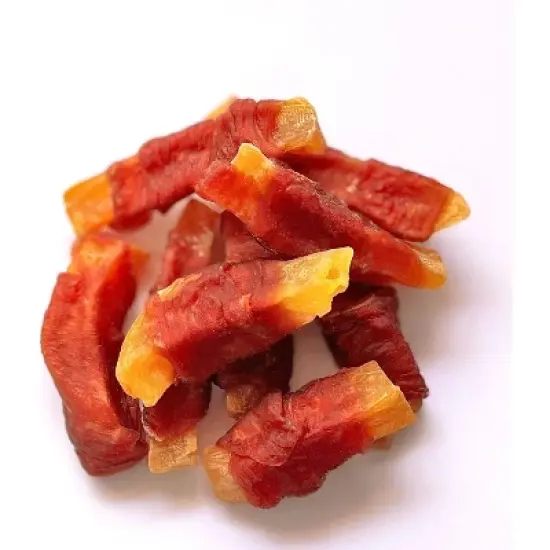 Hubert Pet All Natural Duck & Sweet Potato Wrap Treats for Dogs, Grain Free, Low Ingredient, USA Tested - 2.5 lbs Resealable Pack image {6}