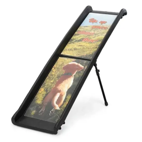 SEVOBAL Pet Strollers Bi Fold Pet Ramp For Cars Trucks Pools Safe Stable Portable For Senior Injured Pets, Black, 61.42"*15.75"*11.81" image {5}