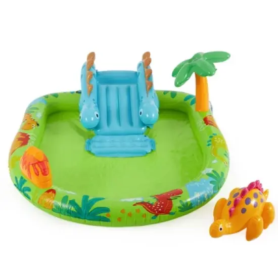 Intex 57166EP Little Dino Dinosaur Themed Inflatable Backyard Pool Play Center image {3}