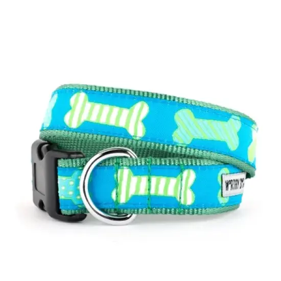 The Worthy Dog Preppy Bones Dog Collar image {1}