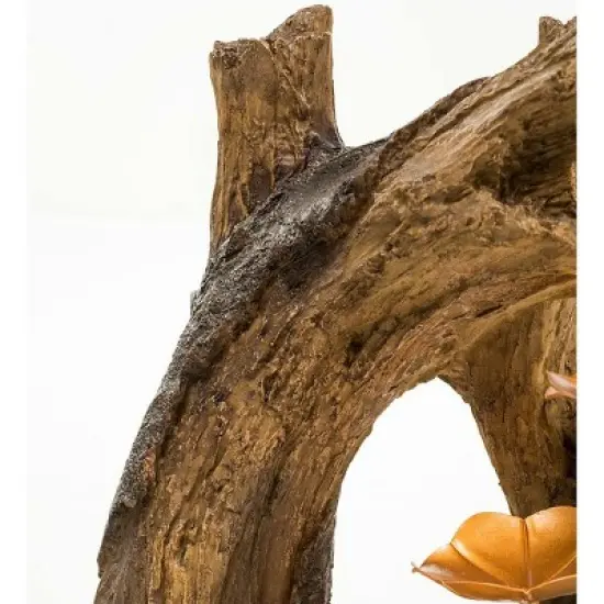 Wind & Weather Realistic Indoor/Outdoor Woodland Stump Fountain with Metal Lily Pads image {8}