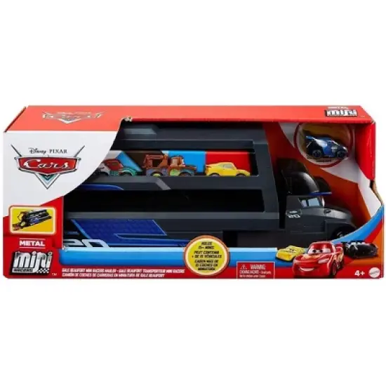 BLACK Disney Pixar Cars Minis Transporter with Vehicle image {1}