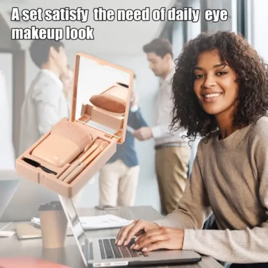 Unique Bargains Eye Makeup Brushes Travel Makeup Brush Set 4Pcs image {5}