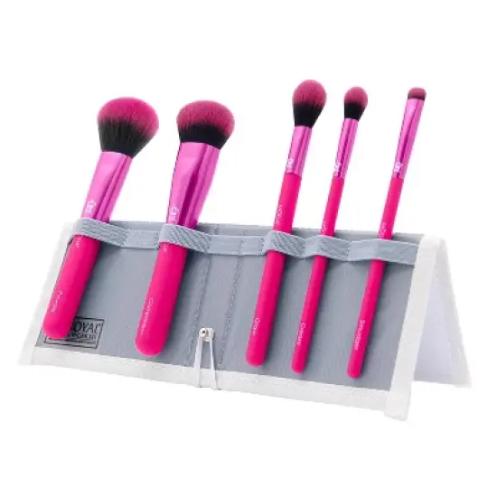 MODA Brush Total Face Travel Makeup Brush Set with Flip Case- 6pc image {14}