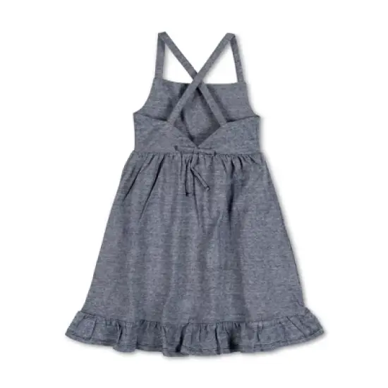 Hope & Henry Girls' Organic Cotton Sleeveless Knit Flounce Sundress, Toddler image {2}