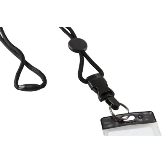 SICURIX Premium Safety Lanyard, Breakaway with Detachable Key Ring, Black, Pack of 12 image {3}