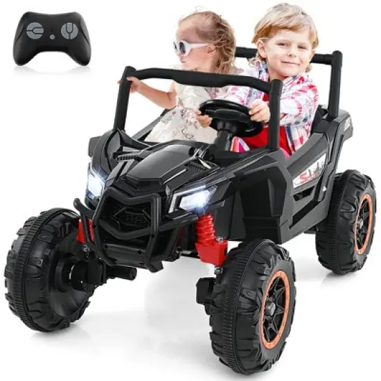 Costway 24V Kids Ride on UTV with 4 x 100W Powerful Engine Remote Control High/Low Speed Pink/Black/Red/Navy image {10}