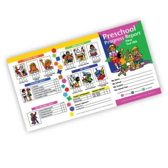 Hayes Publishing Preschool Progress Report, Three Year Olds, 10 Per Pack, 6 Packs image {2}
