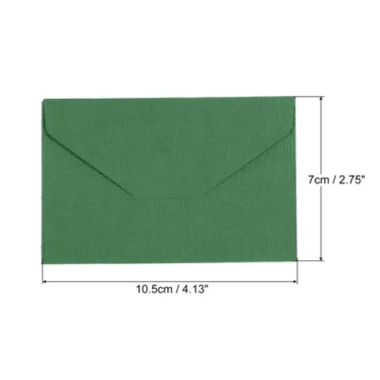 Unique Bargains Blank Paper Mini Vintage DIY Greeting Card Envelope 20 Pcs image {1}
