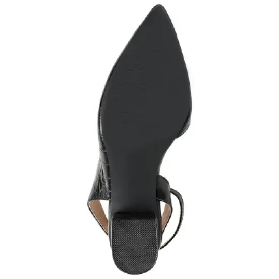 Journee Collection Womens Keefa Pointed Toe Low Block Heel Pumps image {4}