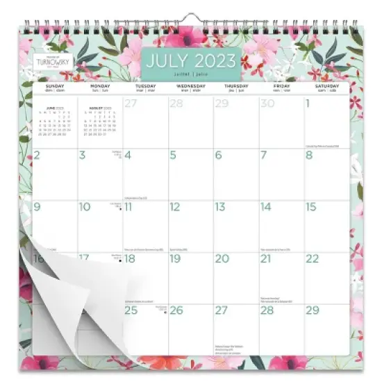 Plato 2023-2024 Wall Calendar 12"x12" House of Turnowsky Flower Shop image {1}