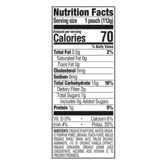 Happy Baby Organics Clearly Crafted Stage 2 Meals Pears, Pumpkin - 4oz image {5}