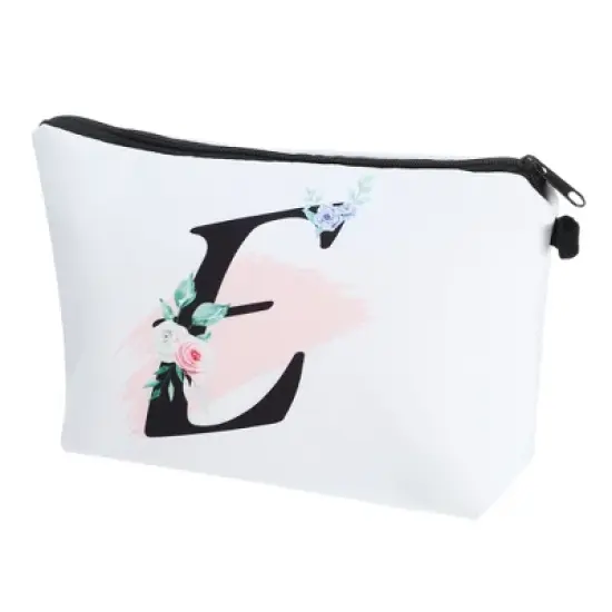 Unique Bargains Large Capacity Zipper Personalized Small Makeup Bag White image {10}