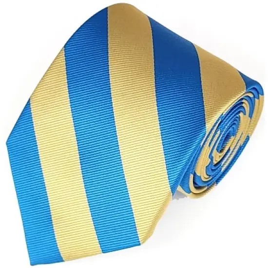 Men's 3.25 W And 58 L Inch With 0.75 Inch Stripe Width College Stripe Twill Polyester Necktie image {5}