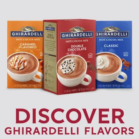 Ghirardelli Double Chocolate Hot Cocoa Mix - 8oz/8ct image {2}