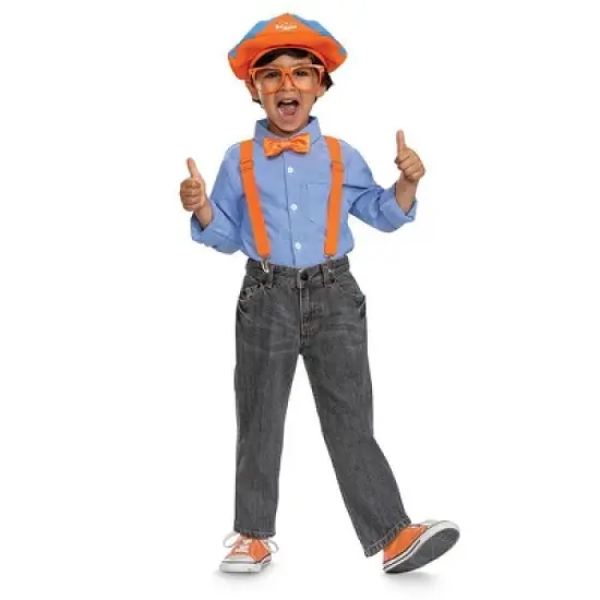 Moonbug Kids' Blippi Halloween Costume Accessory Kit One Size Fits Most: Includes Hat & Glasses image {4}