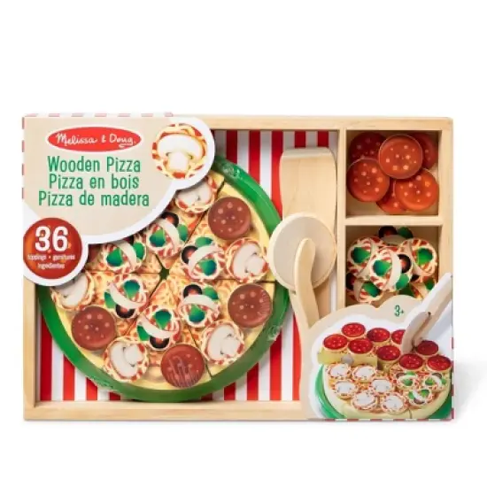 Melissa & Doug Pizza Party Wooden Play Food Set image {2}