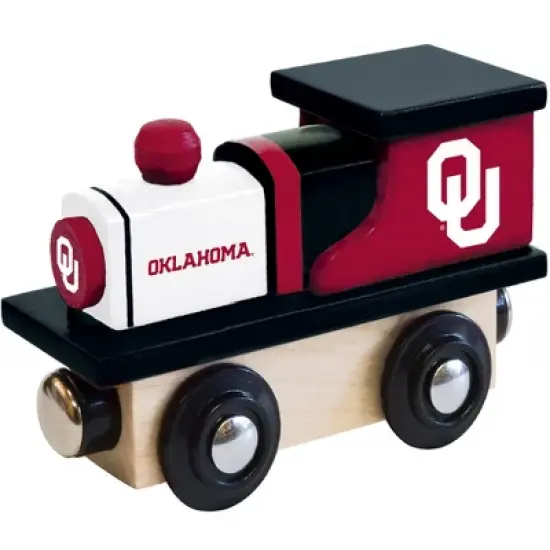 MasterPieces Officially Licensed NCAA Oklahoma Sooners Wooden Toy Train Engine For Kids image {1}