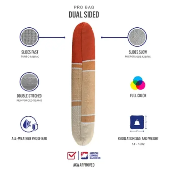 Multicolor Waves Synergy Pro Orange Cornhole Bags (Set of 4) image {2}