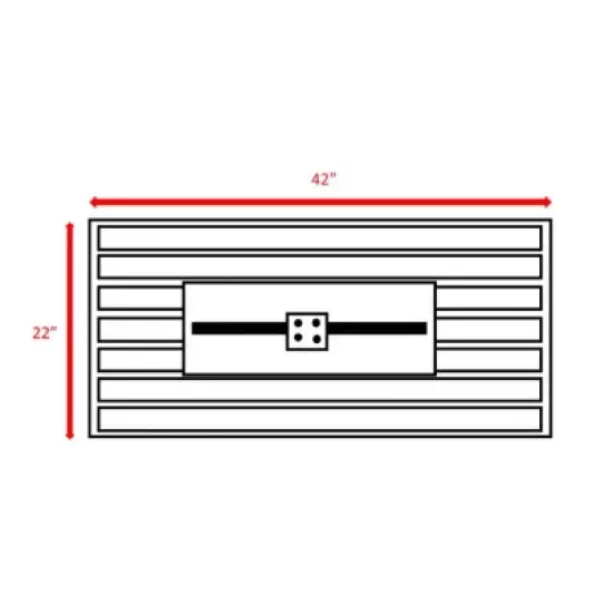 25" H x 42" W Steel Outdoor Fire Pit Table with Lid and Stainless Steel Top image {4}