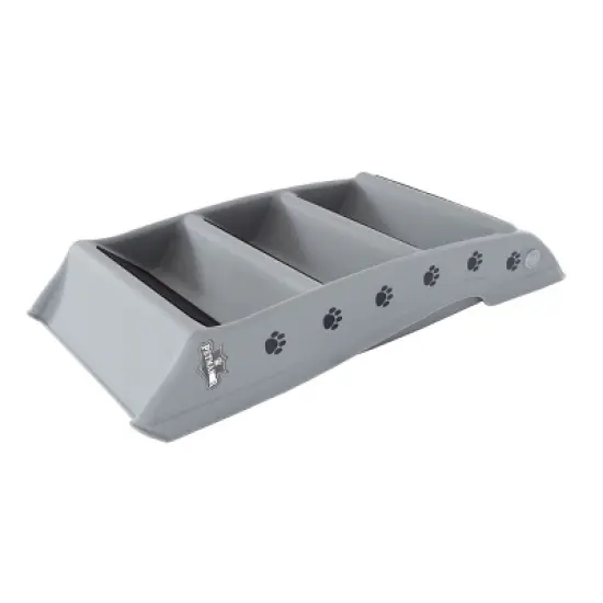 Pet Stairs - Home and Vehicle Nonslip Carpeted Dog Steps with 4-Step Design - For Puppies, Kittens, and Other Small Pets by PETMAKER (Gray) image {4}