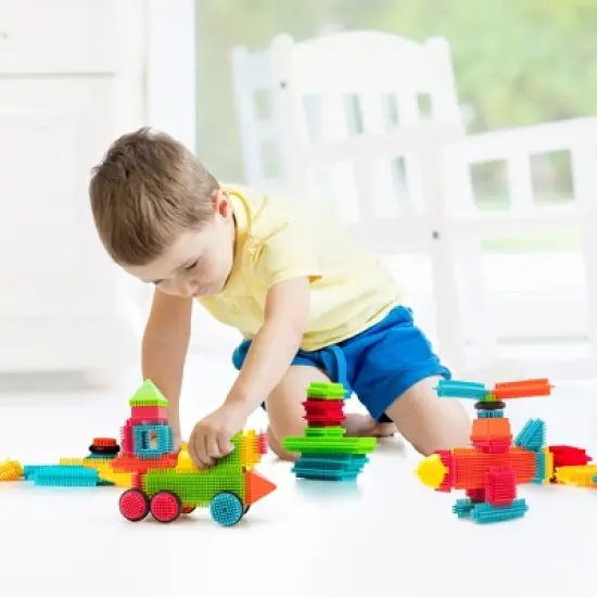 PicassoTiles&reg; Bristle Lock Tiles Building Blocks, 120-Piece image {5}