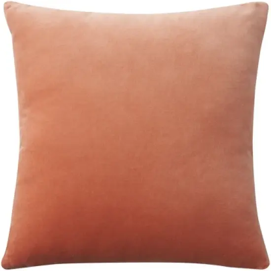 Mina Victory Sofia Solid Velvet Reversible Indoor Throw Pillow image {7}