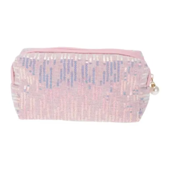 Unique Bargains Women Durable Fashionable Sequin Makeup Bag 1 Pc image {7}
