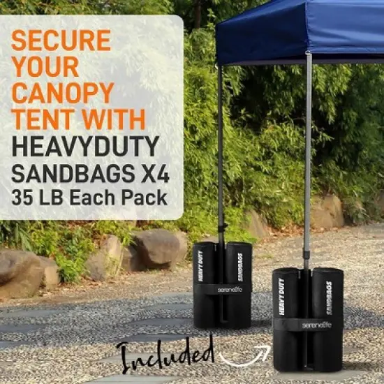 SereneLife Pop-Up Canopy Tent with Adjustable Height image {3}