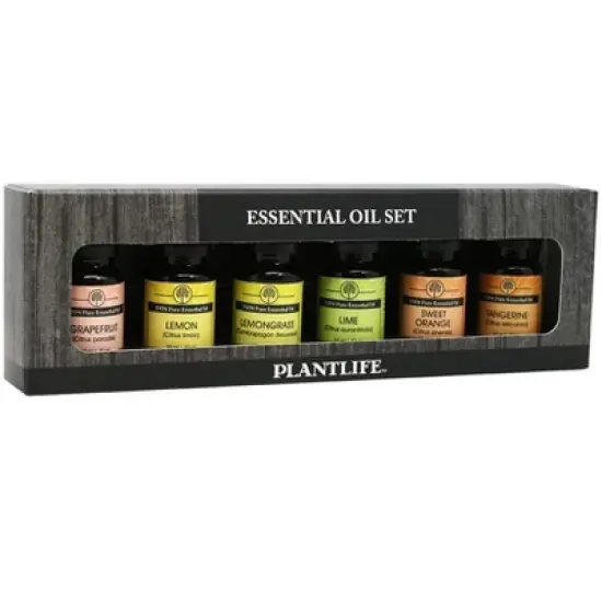 Top 6 Citrus Essential Oil Gift Set (Lime, Lemon, Sweet Orange, Tangerine, Grapefruit, and Lemongrass) &ndash; 6/10 ml &ndash; 100% Pure Therapeutic Grade image {1}