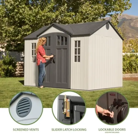 Lifetime 10 Ft. x 8 Ft. Outdoor Storage Shed (60243) image {2}