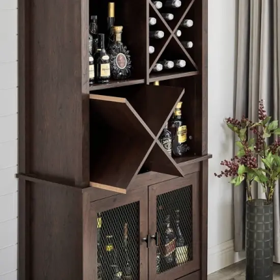 Multipurpose Bar Cabinet and Bookshelf - Home Source image {3}