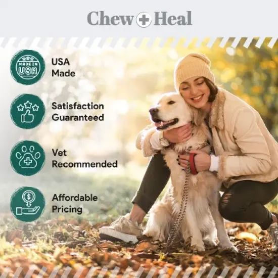 Chew + Heal Vegan Single Ingredient EPA & DHA Omega-3 Algae Oil Skin & Coat Supplement for Dogs, 4-fl oz bottle image {7}