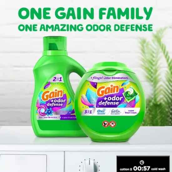 Gain Flings Odor Defense Laundry Detergent Pods - 31ct image {6}