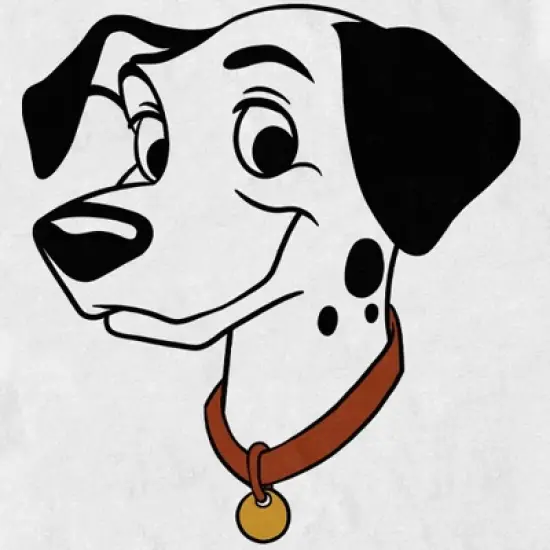 Men's One Hundred and One Dalmatians Pongo Big Face T-Shirt image {1}