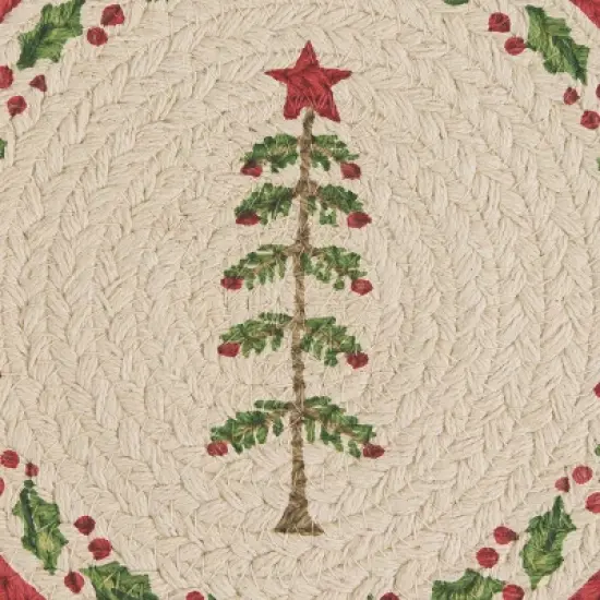 Park Designs Feather Tree Braided Trivet 8" Dia image {2}