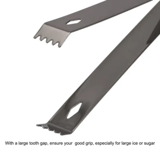 Unique Bargains Stainless Steel well-polished Mini Ice Bucket Cube Sugar Ice Tongs image {3}