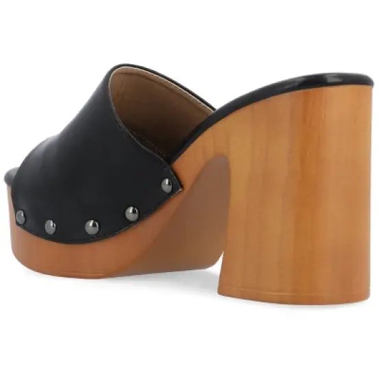 Journee Collection Womens Veda Tru Comfort Foam Platform Clog Open Toe Sandals image {6}