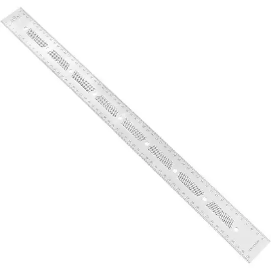 JessEm 07417 Stainless Steel 600mm Precision Ruler with Patented Flex Grip and Fade Resistant Markings image {3}